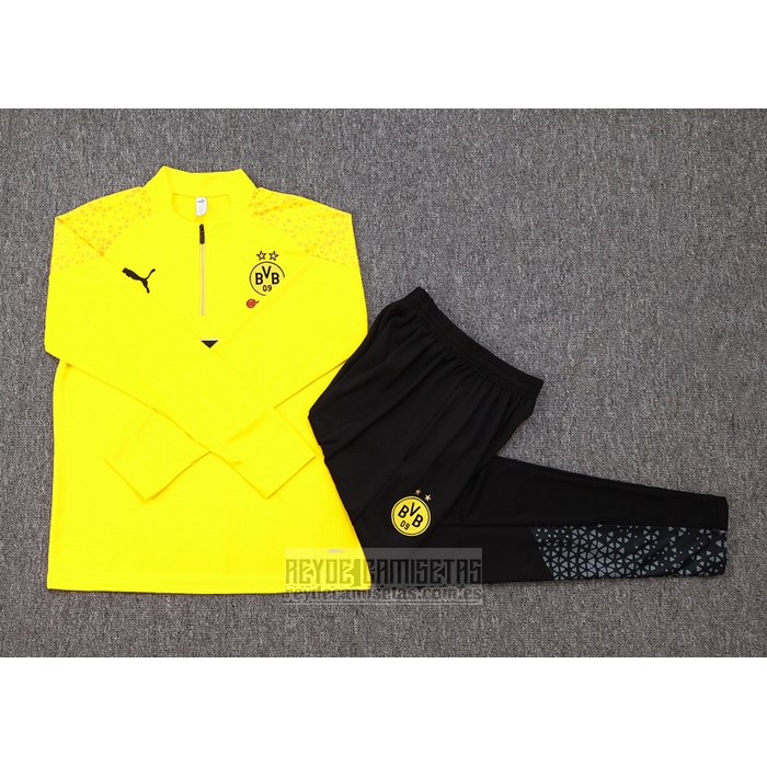 Chandal de Sudadera del Borussia Dortmund 2023-2024 Amarillo